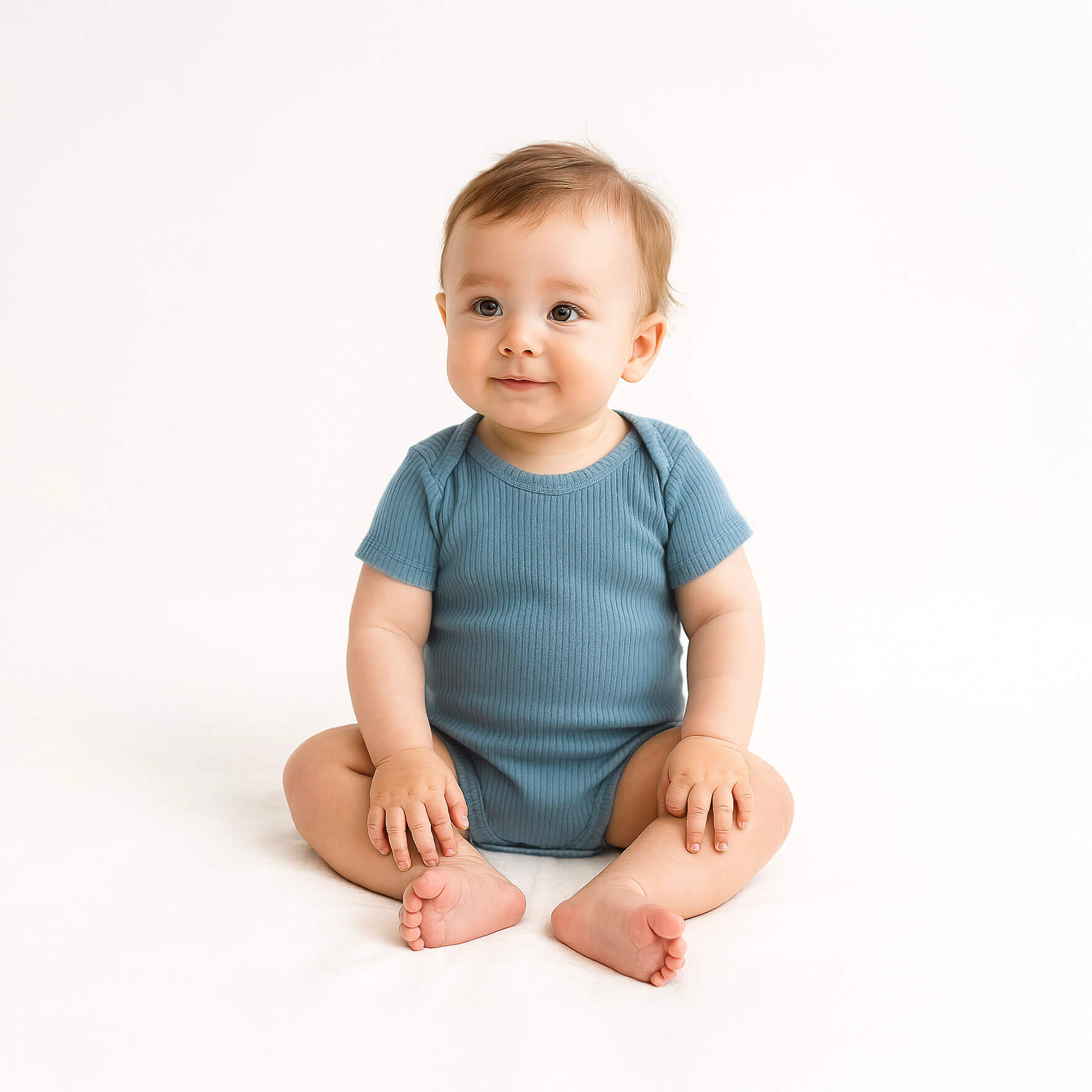 Ribbed Short Sleeve Bodysuit