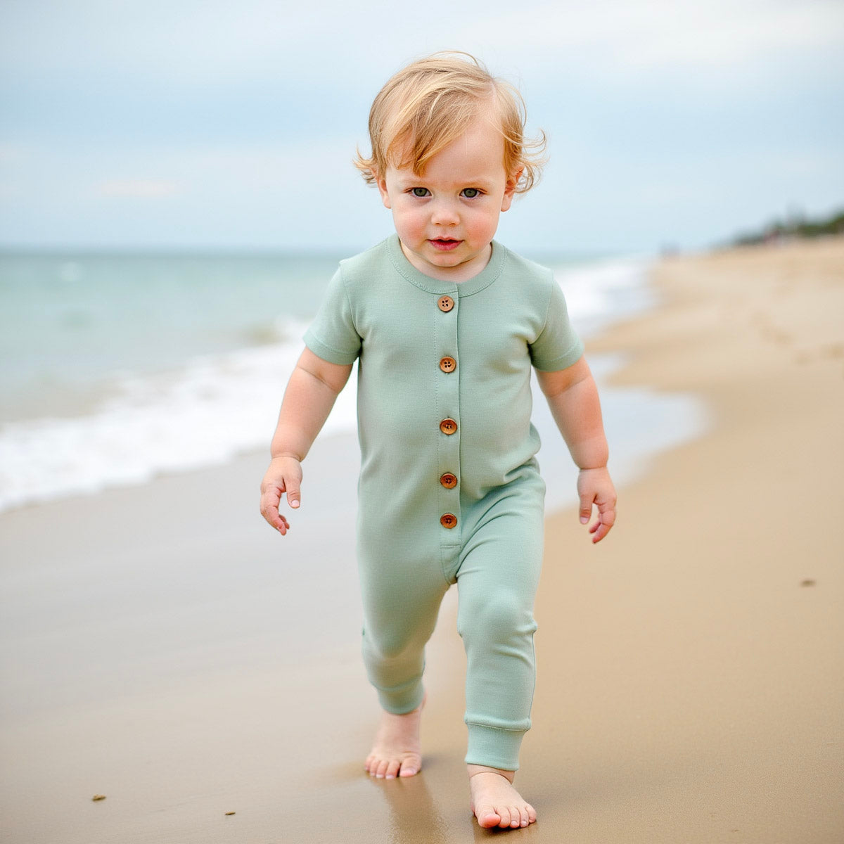 Organic Short-Sleeve Romper