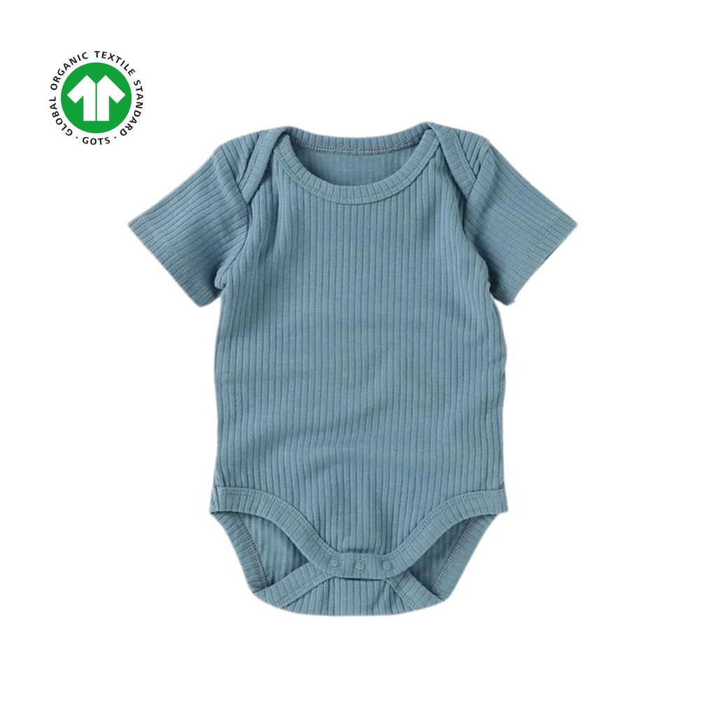 Ribbed Short Sleeve Bodysuit