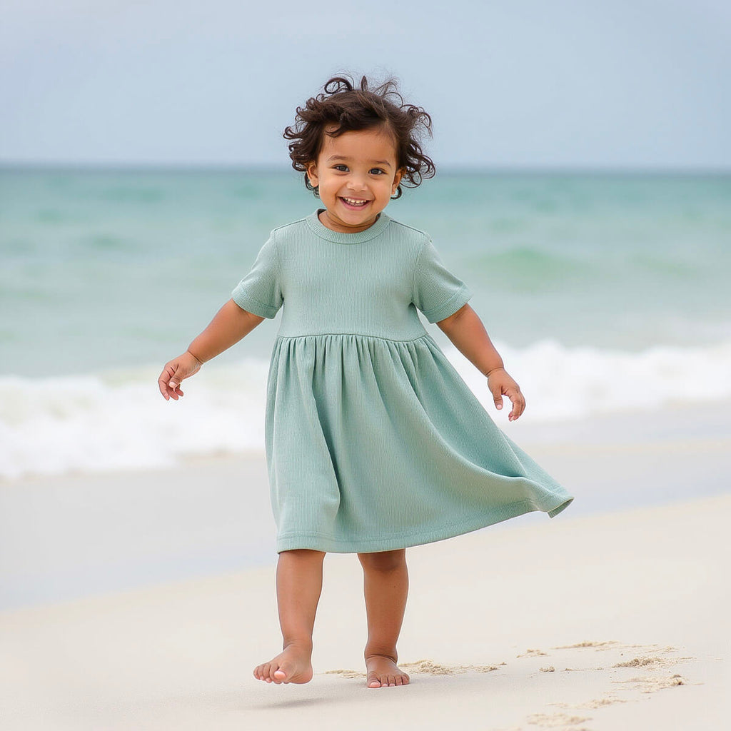 Organic Ribbed Dress