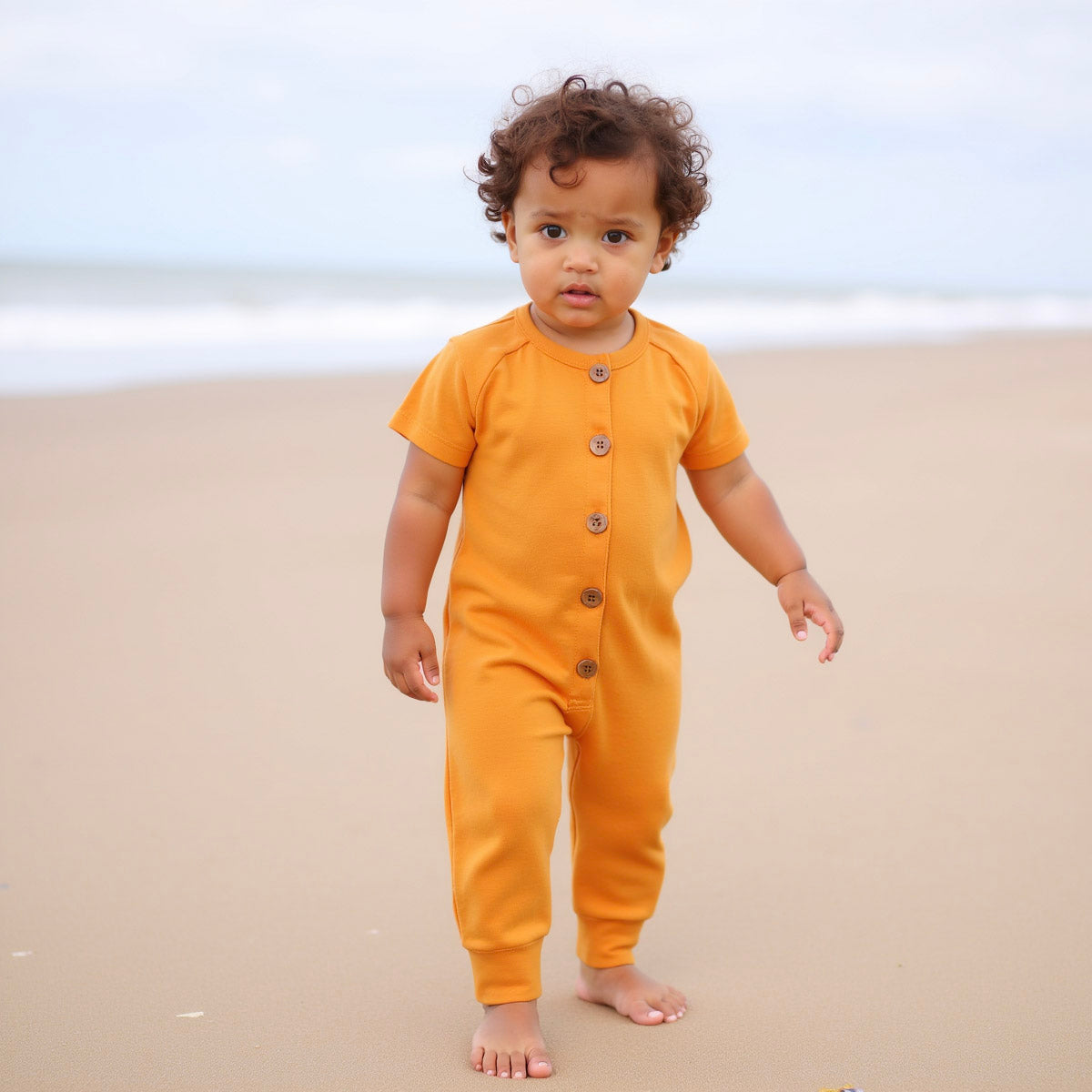 Organic Short-Sleeve Romper